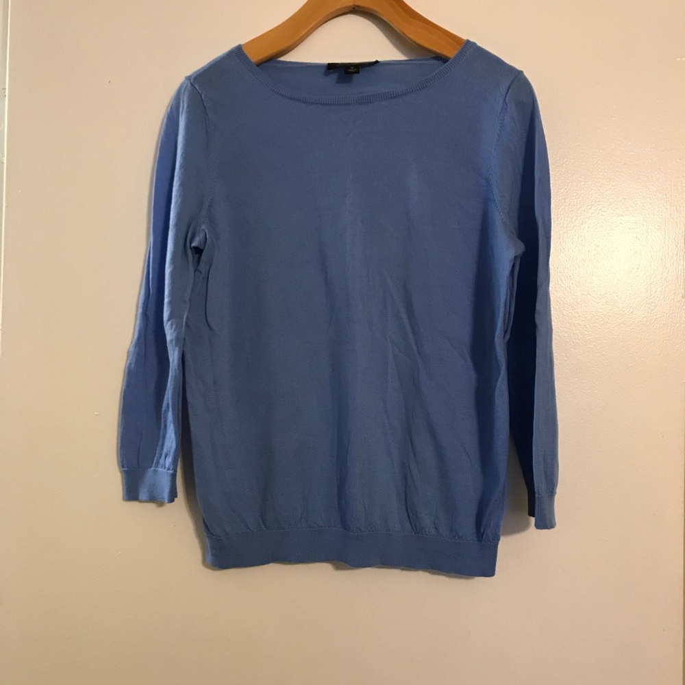 Cornflower Blue 3/4 Sleeve Ann Taylor Sweater